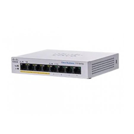Cisco CBS110-8PP-D Non-géré L2 Gigabit Ethernet (10/100/1000) Connexion Ethernet, supportant l'alimentation via ce por