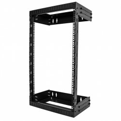 StarTech.com 18U 19" Wall Mount Network Rack - Adjustable Depth 12-20" 2 Post Open Frame Server Room Rack for AV/Data/ I