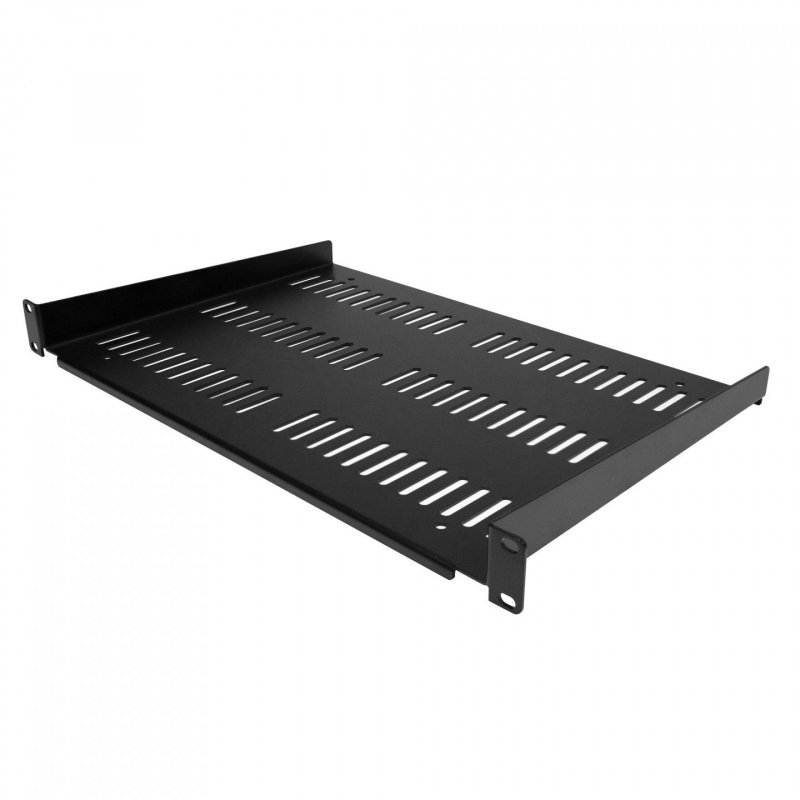 1U VENTED RACK SHELF - 12 IN (30.5CM) DEEP 1U SHELF - VENTED