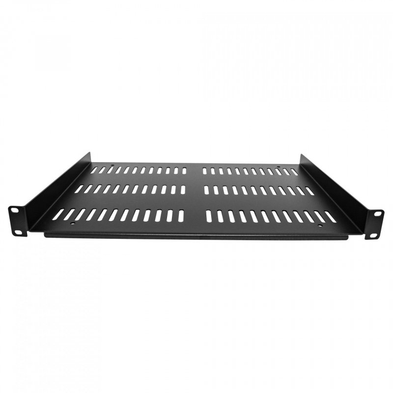 1U VENTED RACK SHELF - 12 IN (30.5CM) DEEP 1U SHELF - VENTED