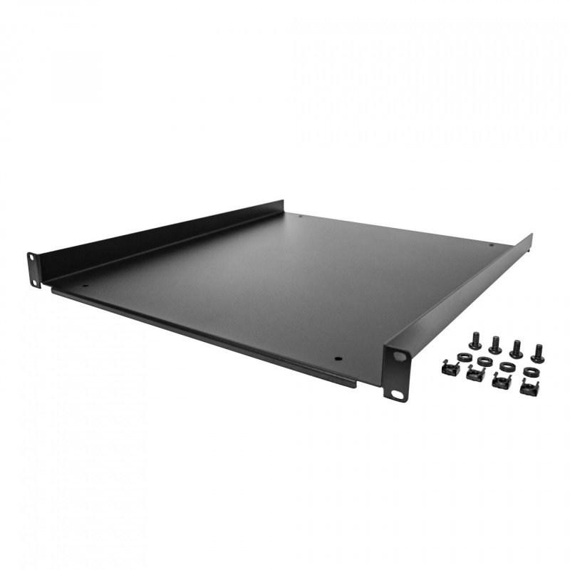 StarTech.com 1U Server Rack Shelf - Universal Rack Mount Cantilever Shelf for 19" Network Equipment Rack & Cabinet - Dur
