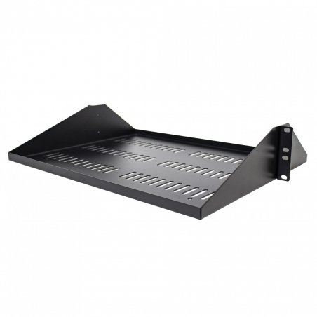 StarTech.com 2U Server Rack Shelf, Center Mounted Universal Vented Rackmount Cantilever Tray for 19" Network Equipment R