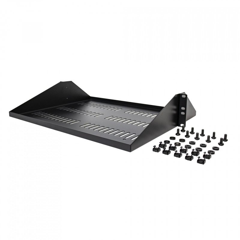 2U VENTED RACK SHELF - 14 IN(35.6CM) DEEP 2U SHELF - VENTE