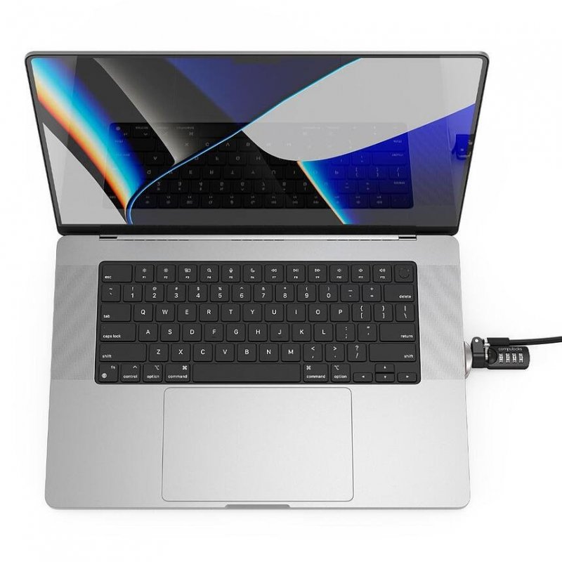 MACBOOK PRO 16-INCH 2021 LEDGE LOCK ADAPTER W/ COMB.LOCK SILVER