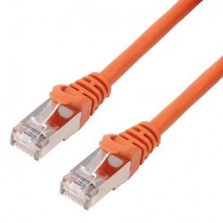 MCL 10m Cat6a F/UTP networking cable Orange F/UTP (FTP)
