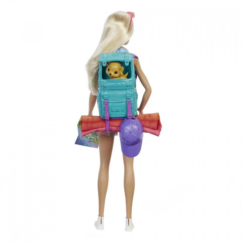 Barbie - Camping Doll with Puppy - Malibu (HDF73)
