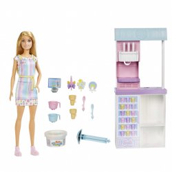 Barbie - Ice Cream Shopkeeper Playset (HCN46)