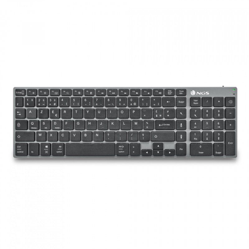 Clavier sans fil Bluetooth NGS Fortune-BT (Noir/Gris)