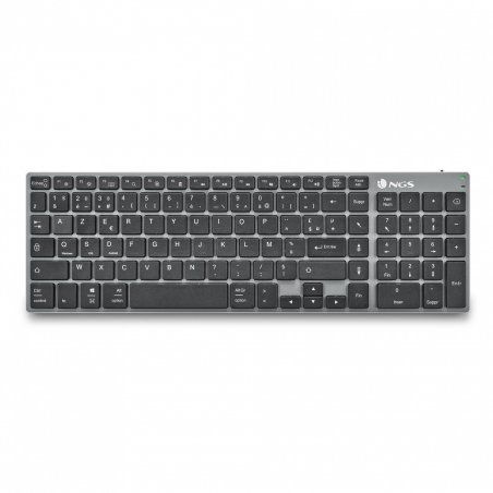 Clavier sans fil Bluetooth NGS Fortune-BT (Noir/Gris)