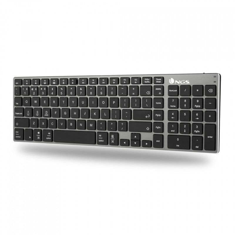 Clavier sans fil Bluetooth NGS Fortune-BT (Noir/Gris)
