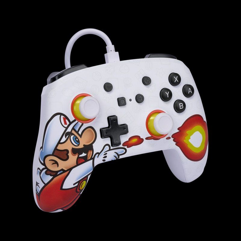 PowerA Enhanced Wired Controller for Nintendo Switch - Fireball Mario
