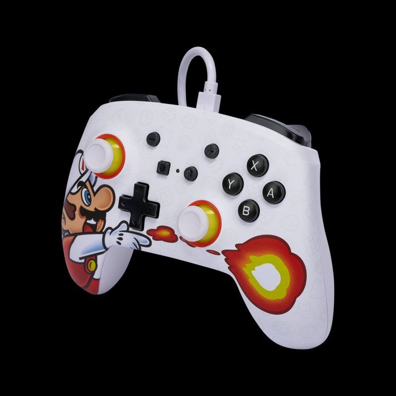 PowerA Enhanced Wired Controller for Nintendo Switch - Fireball Mario