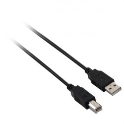 USB2.0 A TO B CABLE 5M BLACK M/M 100PCT COPPER CONDUCTOR .