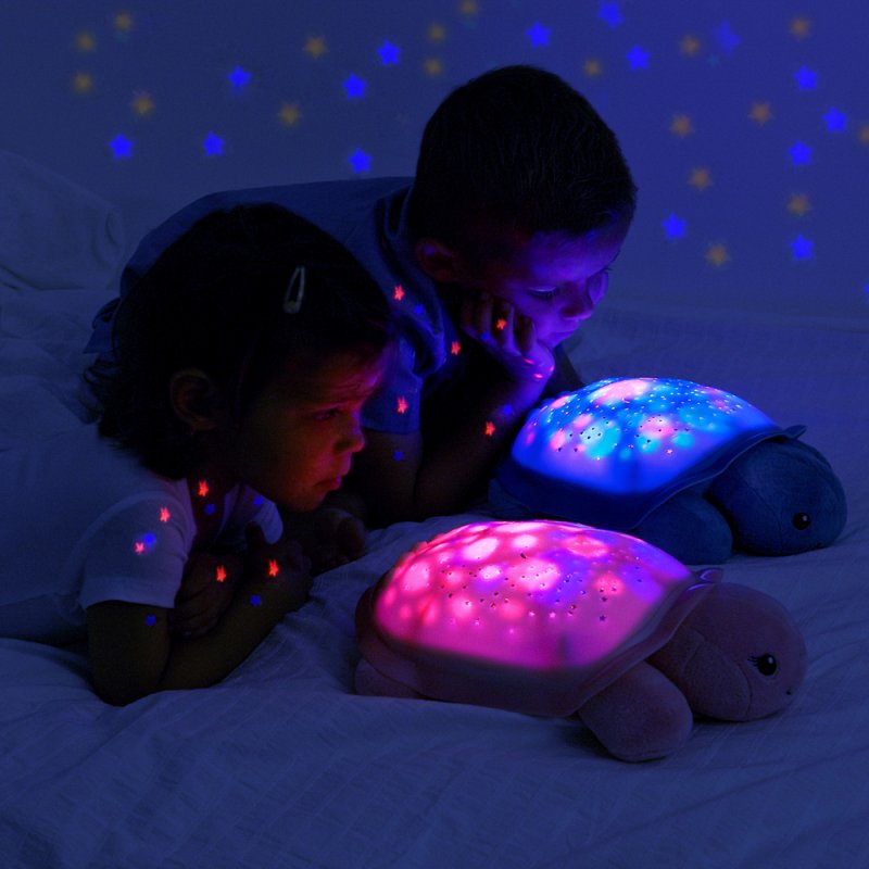 Cloud B Twinkling Twilight Turtle lumière de nuit pour bébé Autonome Rose