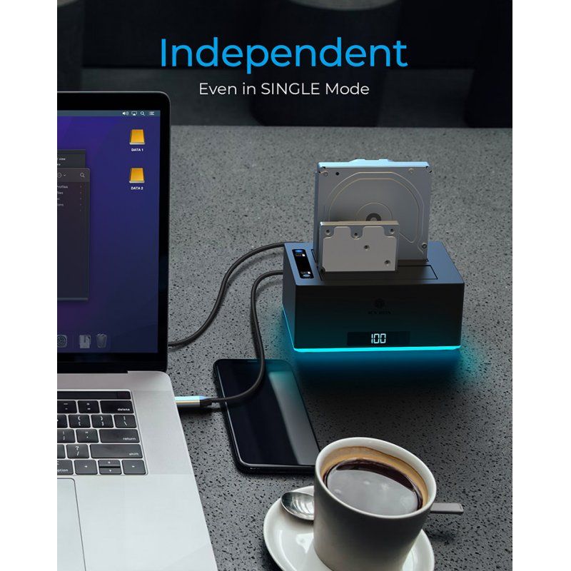 ICY BOX IB-127CL-U3 USB 3.2 Gen 1 (3.1 Gen 1) Type-B Noir