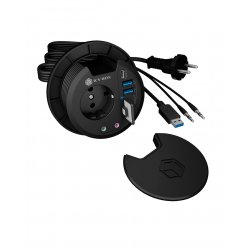 ICY BOX IB-HUB1430-CR socket-outlet Black