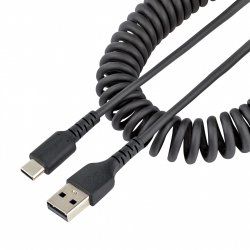 20in USB A to C Charging Cable Coiled