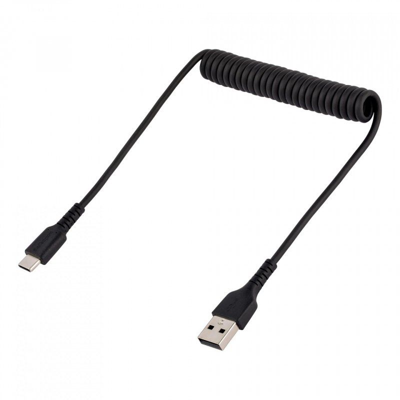 20in USB A to C Charging Cable Coiled