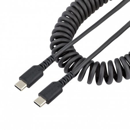 20in USB C Charging Cable Coiled M/M