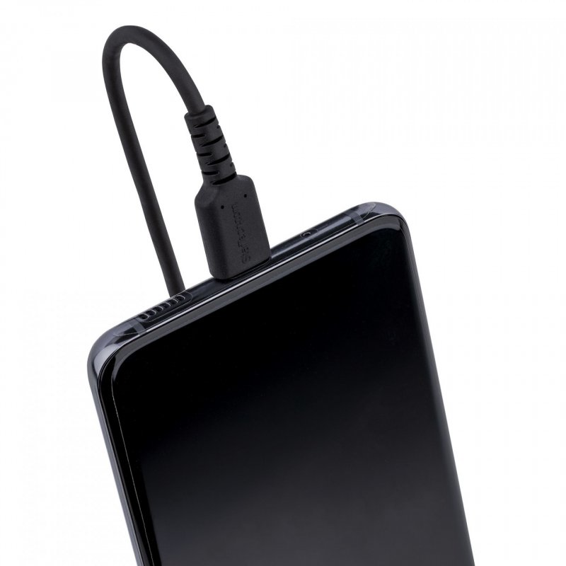 StarTech.com Câble de Charge USB-C de 50cm - Adaptateur USB-C vers USB-C Enroulé à Usage Intesif - Câble Thunderbolt
