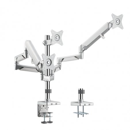 LogiLink BP0090 Tischhalterung 17''-32'' 21KG 3 Monitore Silver