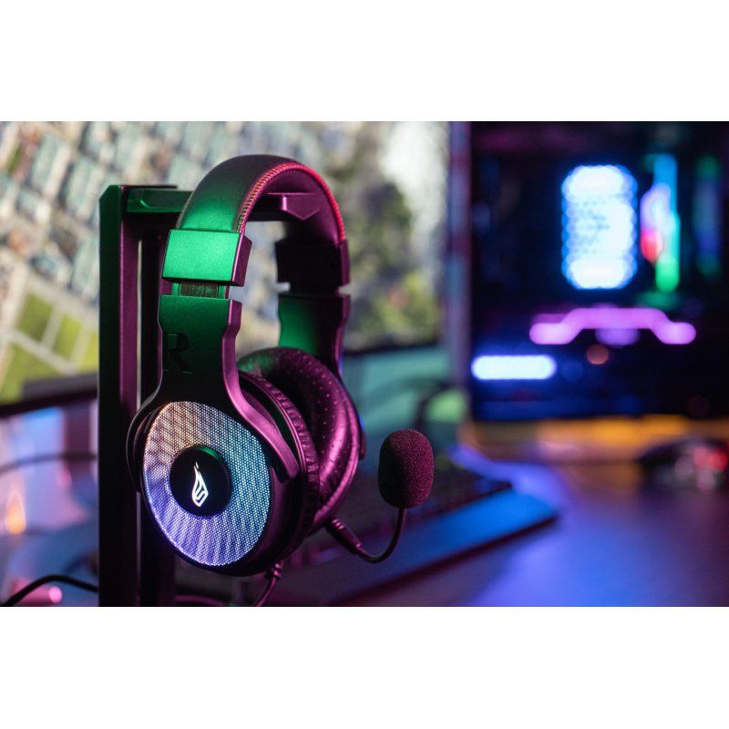 SureFire Harrier 360 Casque Avec fil Arceau Jouer USB Type-A Charbon