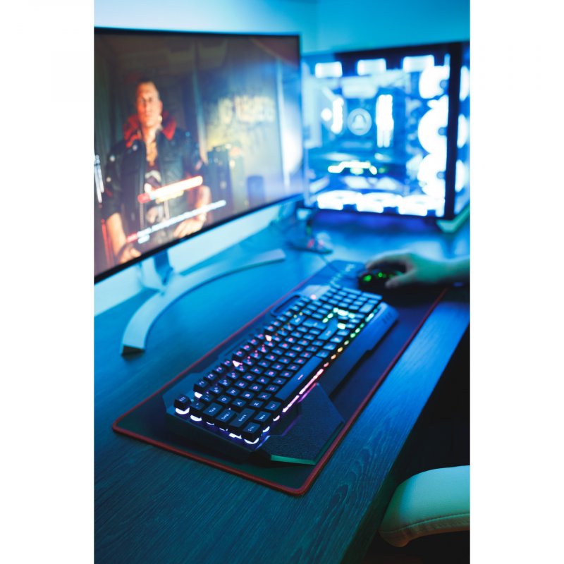 SureFire Silent Flight 680 Gaming mouse pad Black, Red