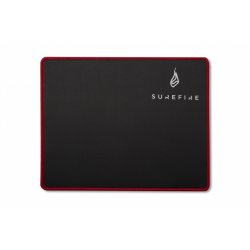 SureFire Silent Flight 320 Tapis de souris de jeu Noir, Rouge
