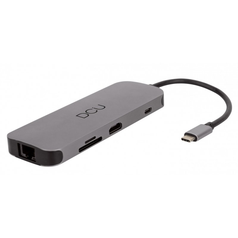 DCU Advance Tecnologic 391166 hub & concentrateur USB Type-C 1000 Mbit/s Gris