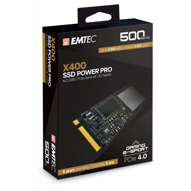 Emtec X400 M.2 500 GB PCI Express 4.0 3D NAND NVMe