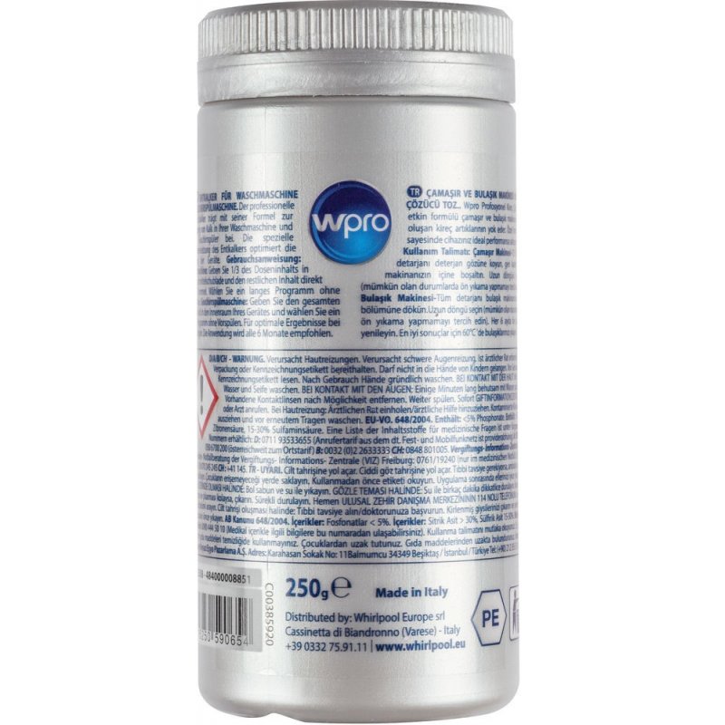 Détartrant WPro pour Lave-vaisselle & Lave-linge 250g