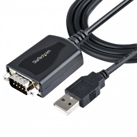 StarTech.com Câble USB vers RS232 de 1m - Câble Convertisseur USB vers RS232 DB9 Mâle avec Rétention du Port COM - P