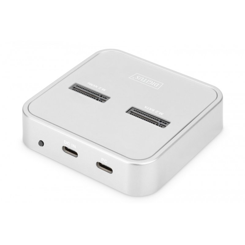 Digitus M.2 NVMe + M.2 SATA SSD Docking Station with SD Express Card Reader, USB-C™