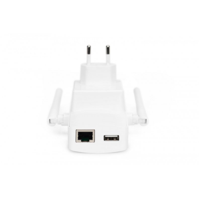 Digitus Répéteur / Point d'accès sans fil 300 Mbit/s, 2,4 GHz + port de charge USB