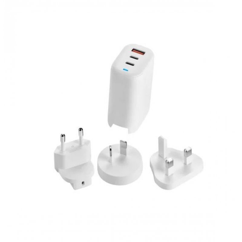 Adap ACER GaN 65W 3 port charger white