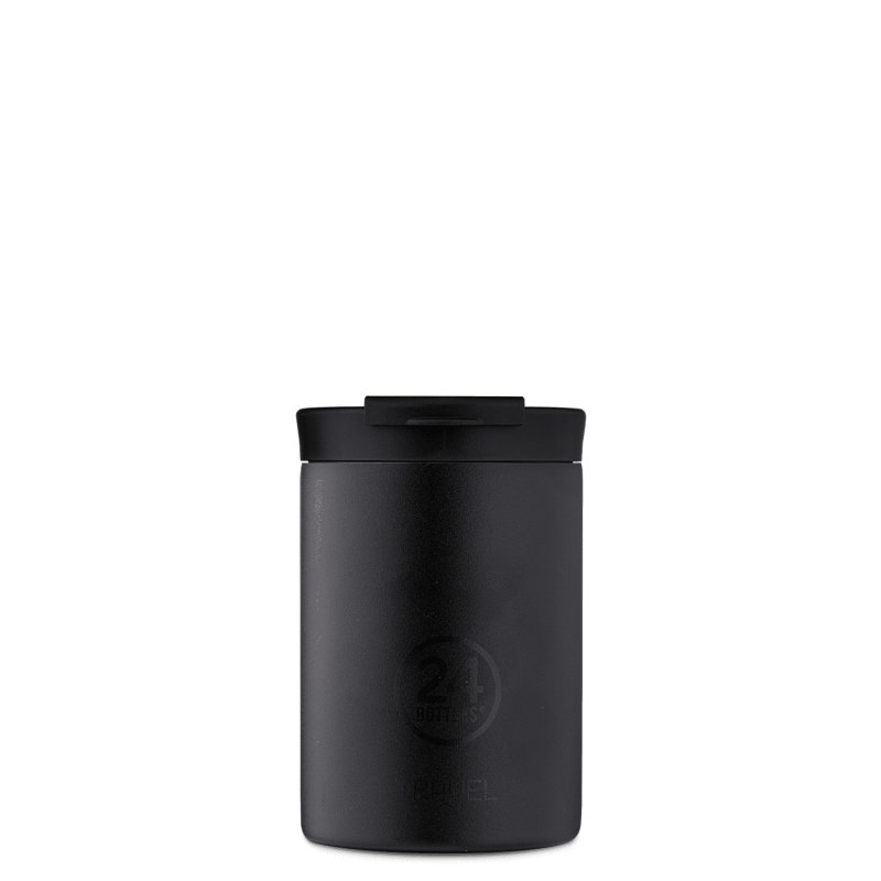 24Bottles 24B629 gourde Utilisation quotidienne 350 ml Acier inoxydable Noir