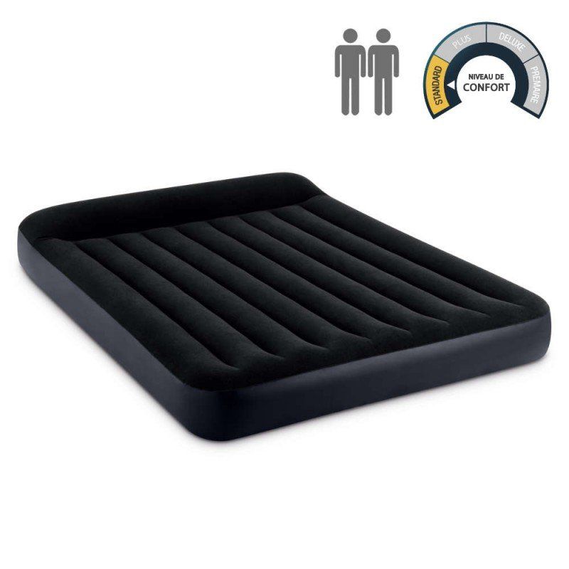 INTEX - Queen Dura-Beam Pillow Rest Classic Airbed (64143)