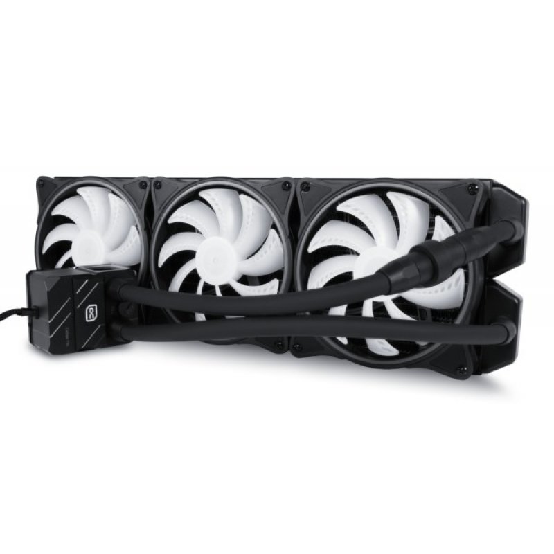 Alphacool Pro Aurora 420 CPU AIO Processor Liquid сooling kit 14 cm Black, White