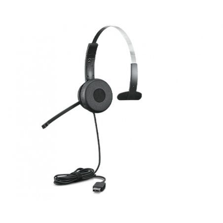 Lenovo 100 Mono Headset Wired Head-band Office/Call center USB Type-A Black