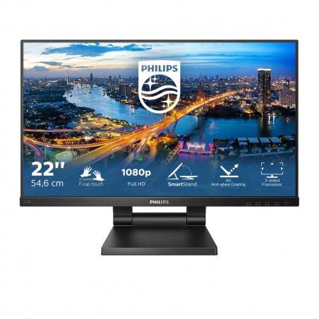 Philips B Line 222B1TC/00 écran plat de PC 54,6 cm (21.5") 1920 x 1080 pixels Full HD LED Écran tactile Noir