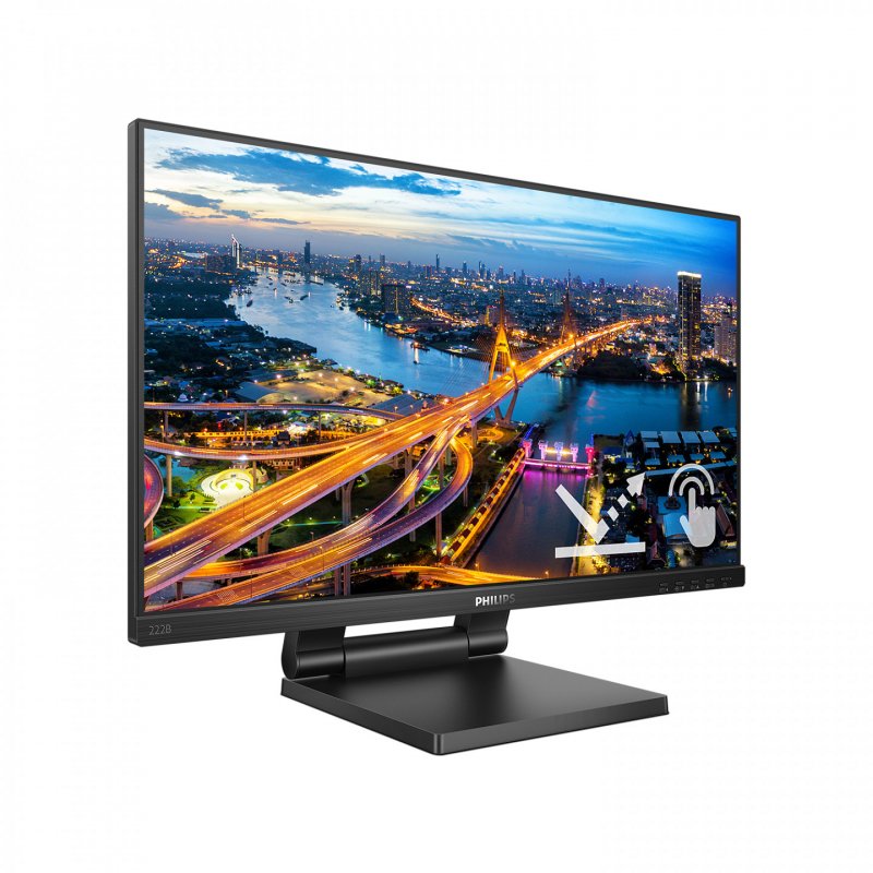 Philips B Line 222B1TC/00 écran plat de PC 54,6 cm (21.5") 1920 x 1080 pixels Full HD LED Écran tactile Noir
