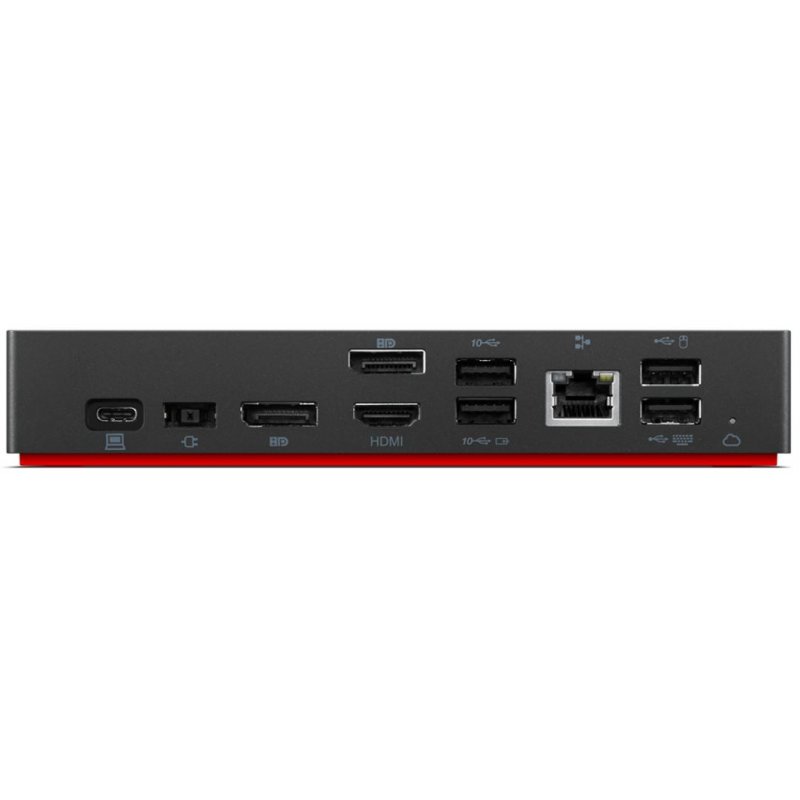 Lenovo ThinkPad Universal USB-C Smart Dock Avec fil Thunderbolt 4 Noir
