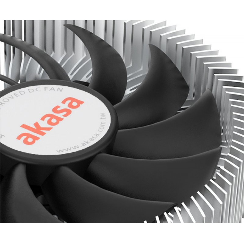 Akasa AK-CC6601EP01 système de refroidissement d’ordinateur Processeur Dissipateur thermique/Radiateur 7,5 cm Alumini