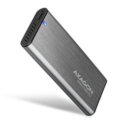 AXAGON EEM2-SG2 externes Gehäuse für M.2 SSDs USB-C 3.2 Gen 2 - silber