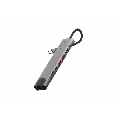 LINQ byELEMENTS LQ48010 - 8in1 Pro USB-C 10Gbps Multiport Hub with 4K HDMI, Ethernet and Card Reader