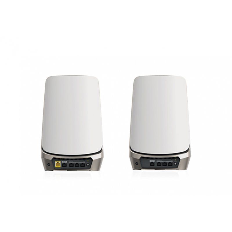 NETGEAR Orbi Quad-band RBKE963 AXE11000 WiFi 6E Mesh System Wi-Fi 6 (802.11ax) Gris, Blanc 16 Interne