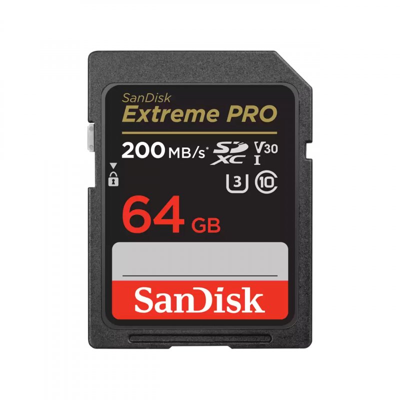 EXTREME PRO 64GB SDHC MEMORY CARD 200MB/S 90MB/S UHS-I CLASS