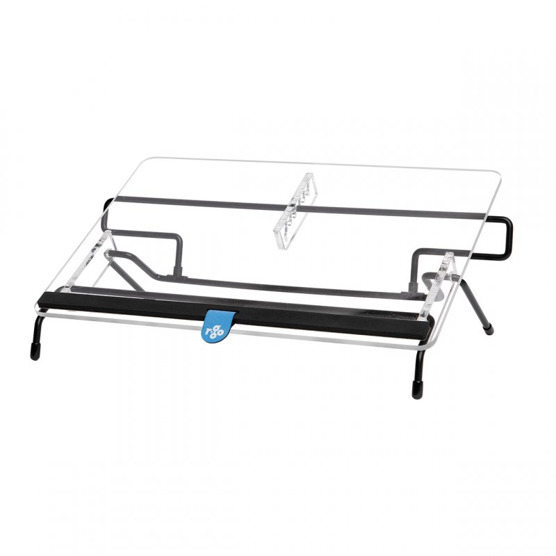 R-Go Tools Flexible documentholder RGODOFRTR porte-document Acrylique, Acier Transparent, Noir