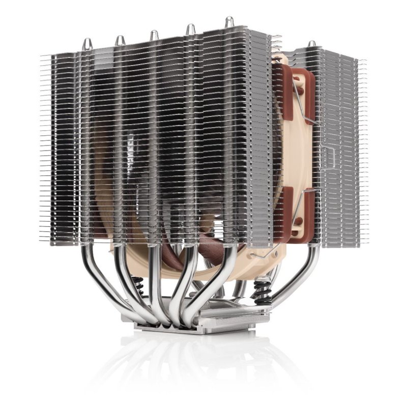 Noctua NH-D12L système de refroidissement d’ordinateur Processeur Refroidisseur d'air Aluminium, Beige, Marron