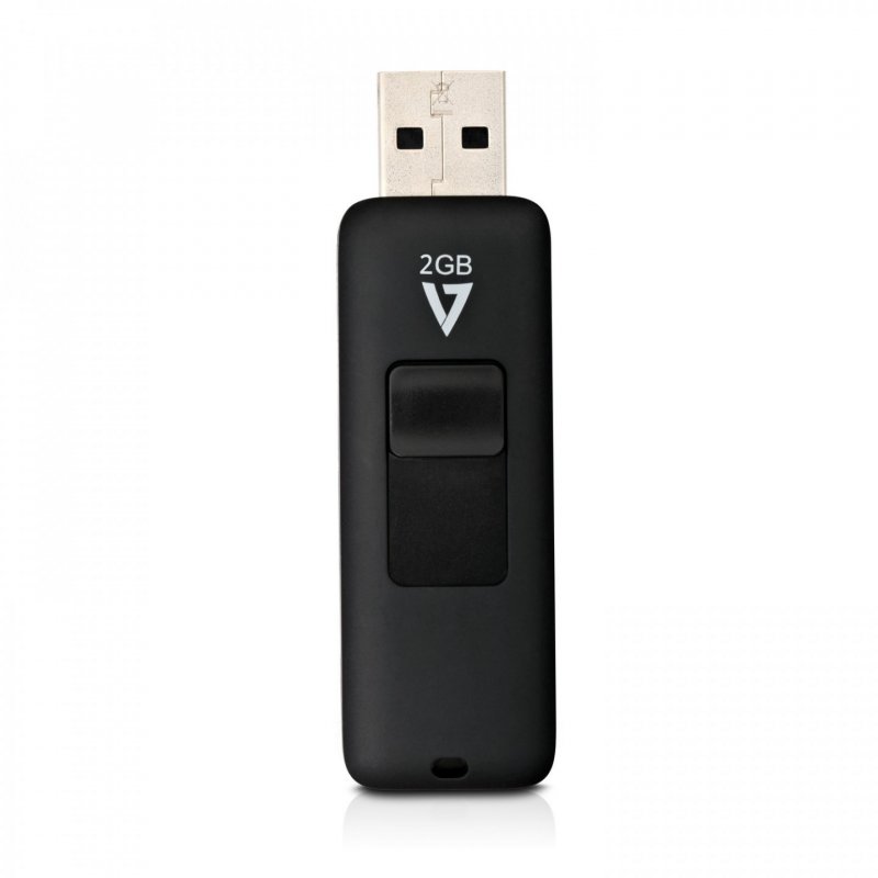 CLE USB 2.0 2GB BLACK MEM CONNECTEUR RETRACTABLE